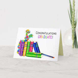 Congratulations Graduate, Bookworm, Kaleidoscope Card