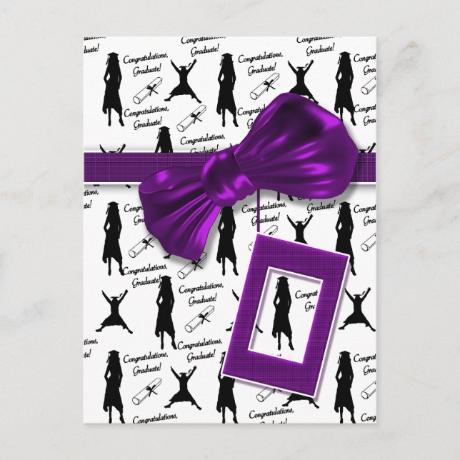 Congratulations graduate cards for women (Front)