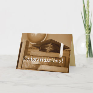Congratulations Graduate Classic Books Card