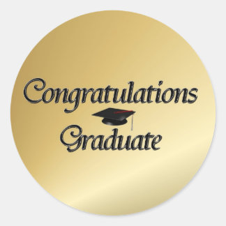 Congratulations Graduate Classic Round Sticker
