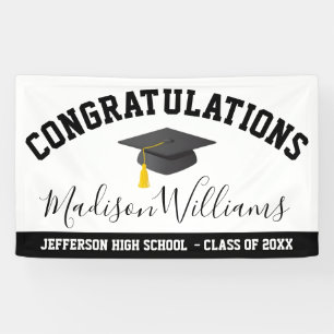 Congratulations Graduate Elegant Script Custom Banner