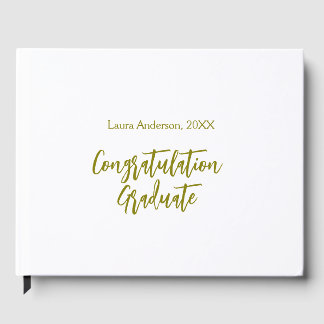 Congratulations graduate golden name class 20XX si Guest Book