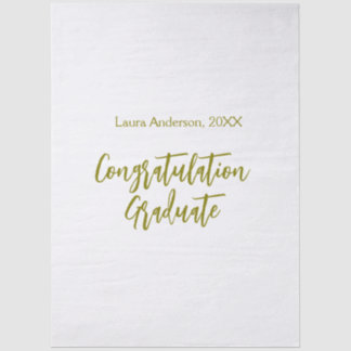 Congratulations graduate golden name class 20XX si Tissue Paper