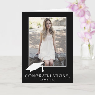 Congratulations Graduate Graduation Cap Photo Card