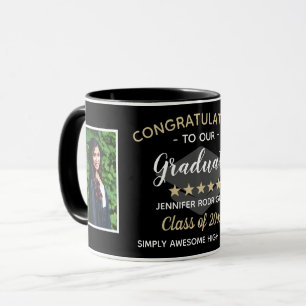 Congratulations Graduate Graduation Custom 2 Photo Mug