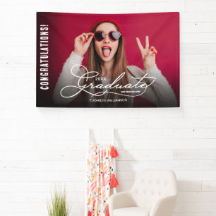 Congratulations Graduate Modern Photo Large Banner