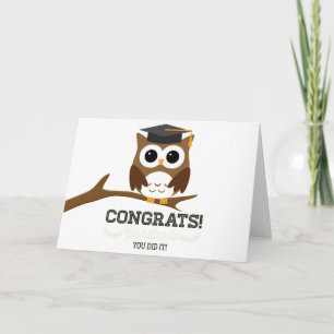 Congratulations Graduate Owl Card