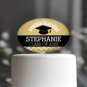 Congratulations Graduate - Personalized Graduation Cake Pick