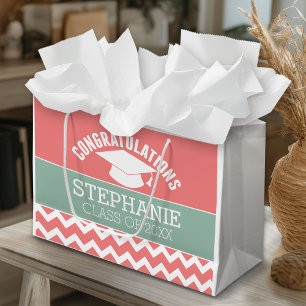 Congratulations Graduate - Personalized Graduation Large Gift Bag