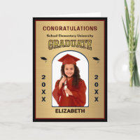 Congratulations Graduate Photo Graduation Gold