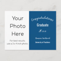Congratulations Graduate Photo School and Year