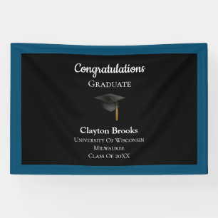 Congratulations Graduate With Cap Banner