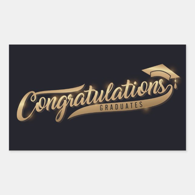 Congratulations Graduates  Sticker (Front)