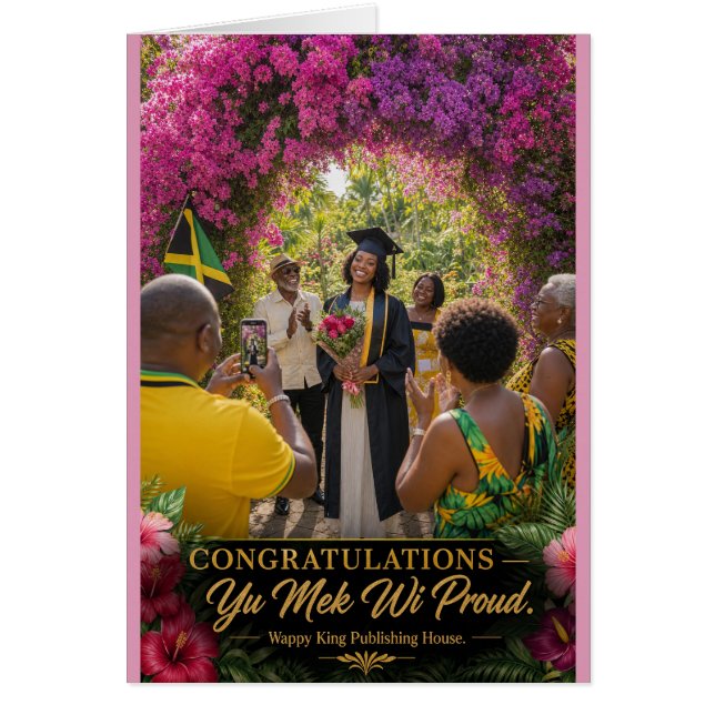 Congratulations Graduation Card | The World Opens  (Front)