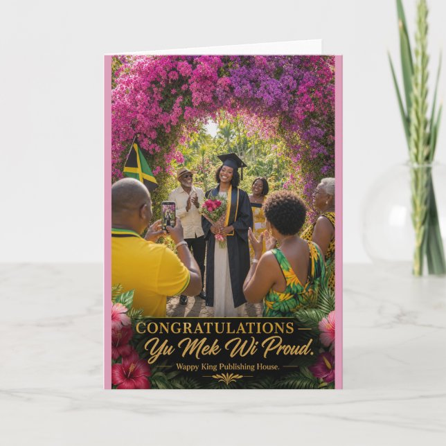 Congratulations Graduation Card | The World Opens  (Front)
