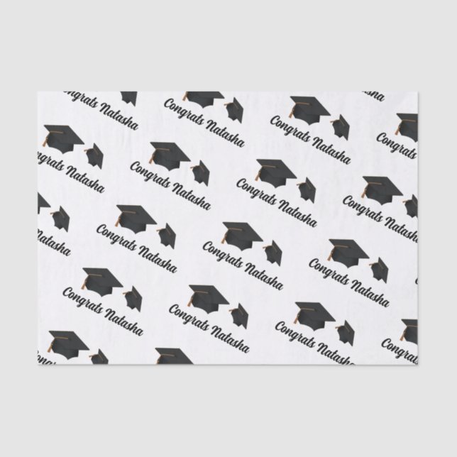 Congratulations graduation celebration  tissue paper (Front)