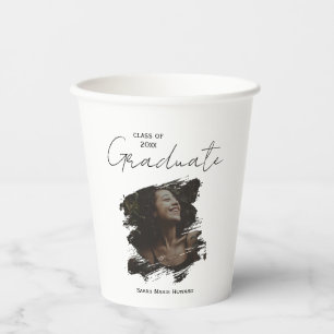 Congratulations Graduation Customizable Photo Text Paper Cups