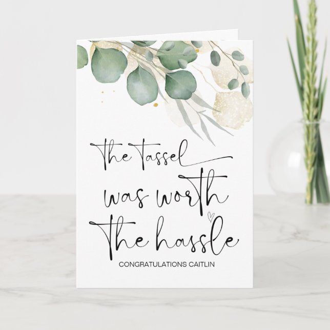 Congratulations Graduation Gift College Graduate Card (Front)