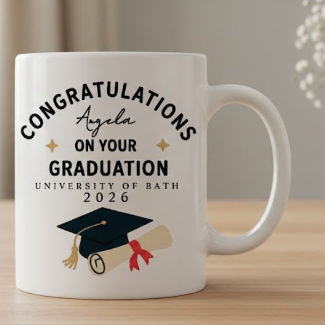 Congratulations Graduation Name University Year  Mug (Creator Uploaded)