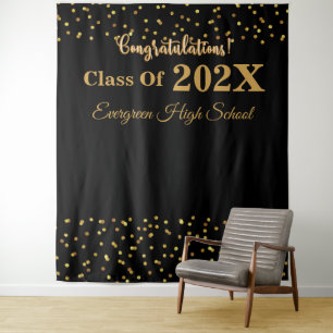 Congratulations Graduation Photo Booth Backdrop Tapestry