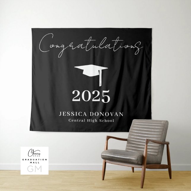 Congratulations Graduation Photo Booth Tapestry (Congratulations Graduation Photo Booth Tapestry)