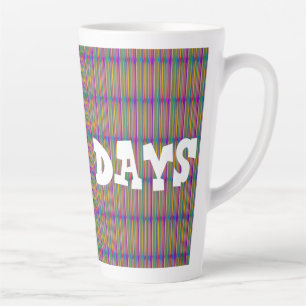CONGRATULATIONS HAPPY DAYS ON STRIPED ART LATTE MUG