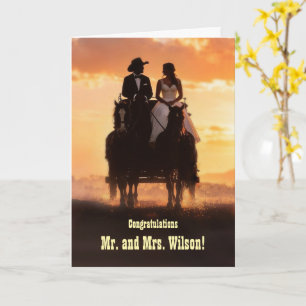 Congratulations Hitched Wedding Cute Humourous  Card