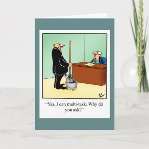 Congratulations Humour Promotion Greeting Card