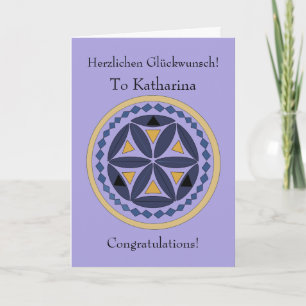 Congratulations in German Card