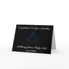 Congratulations Installation Master Mason