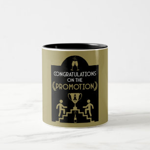 Congratulations Job Promotion Two-Tone Coffee Mug