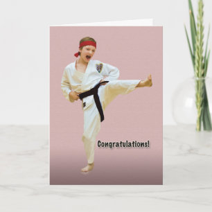 Congratulations, Karate Belt Advancement, Black Card