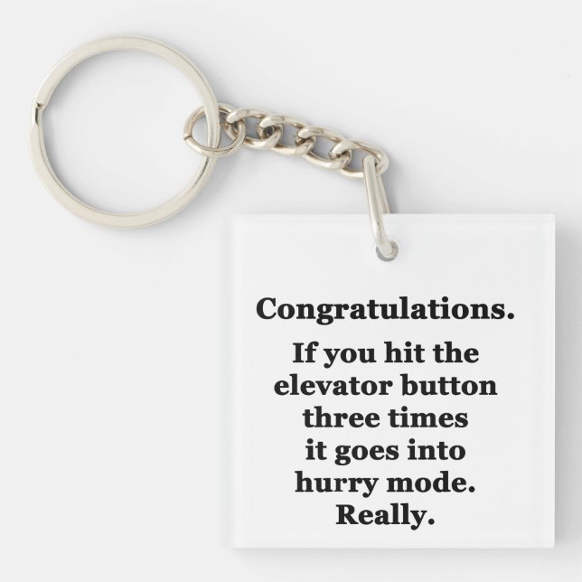 Congratulations Keychain (Front)