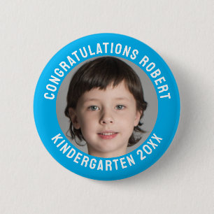 Congratulations Kindergarten Graduate Photo 2 Inch Round Button