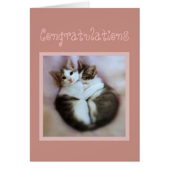 Congratulations Kittens in Love Card