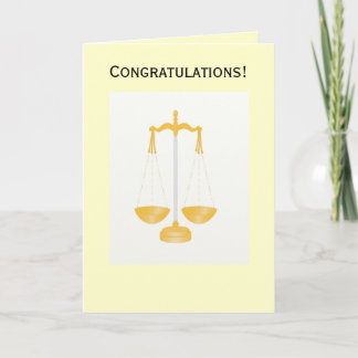 Congratulations law Card