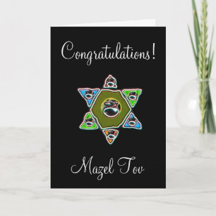 Congratulations Mazel Tov on your Bar Mitzvah Card