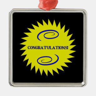 Congratulations Metal Ornament