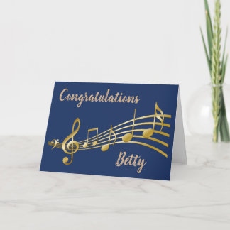 Congratulations, Music Greeting Card