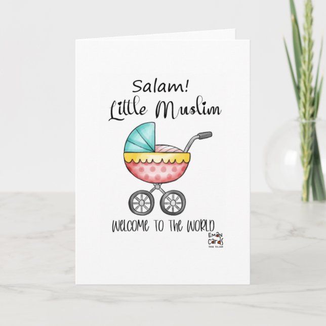 Congratulations - Muslim New Born Card (Front)