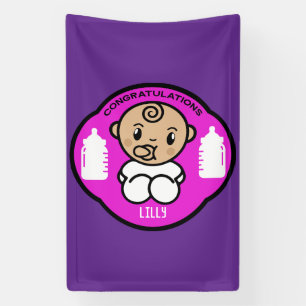 Congratulations New Baby Single Mother Banner