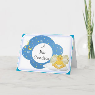 Congratulations-New Grandson Greeting Card