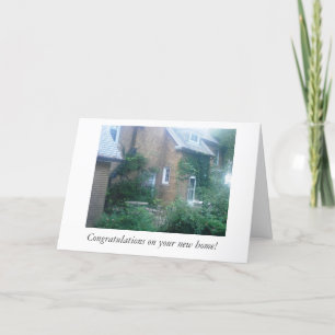 Congratulations/new home card