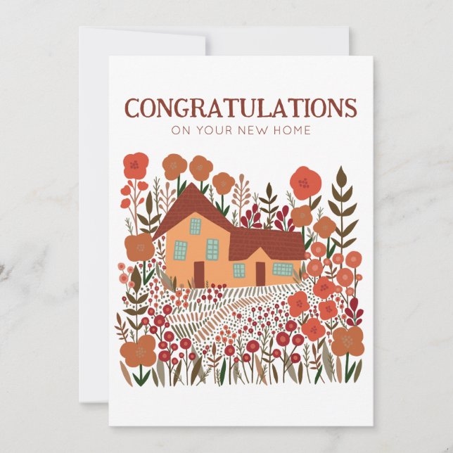 CONGRATULATIONS New Home Housewarming Farmhouse  Card (Front)