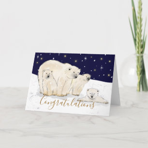 congratulations new home housewarming polar bear card