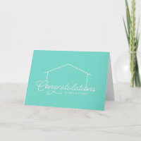 Congratulations New Home Silhouette Editable Colou