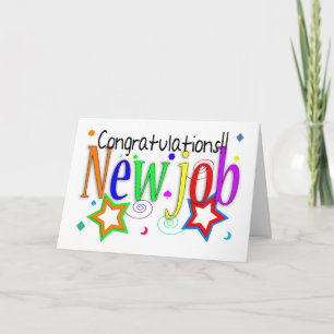 Congratulations New Job Greeting Card - New Job -