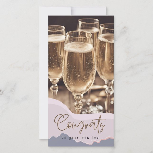 Congratulations New Job Modern Elegant Congrats (Front)