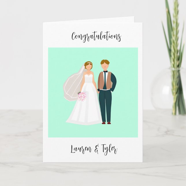 Congratulations New Marriage | Personalized Card (Front)
