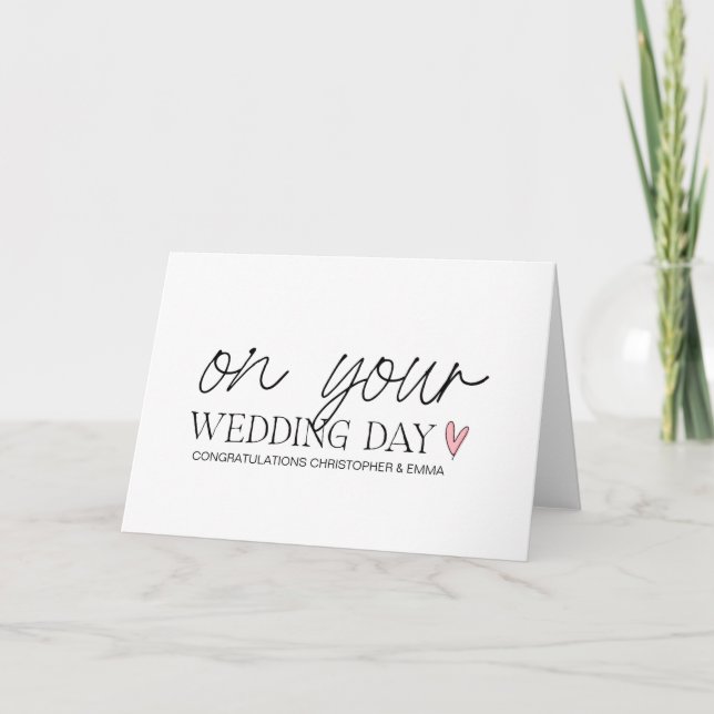 Congratulations New Mr & Mrs Engagement Wedding Card (Front)